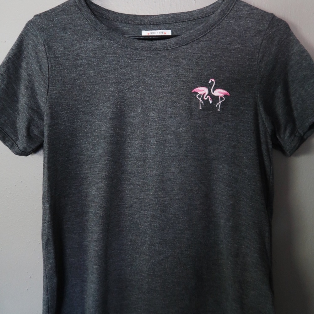 Grey Cropped T-Shirt